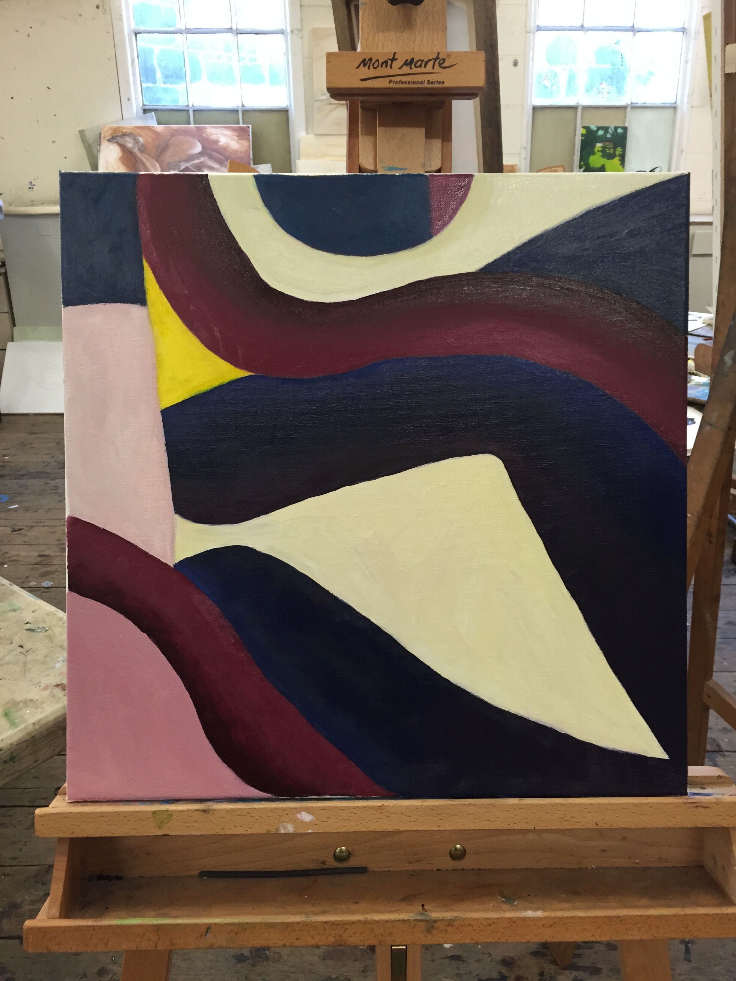 Ariel, mixed media on canvas