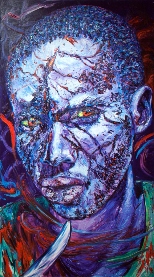 George Gittoes. Blood & Tears, 1997. Oil on canvas