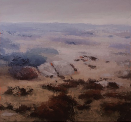 Philip Wolfhagen Other World No. 1 2015 oil and beeswax on linen 200.0 x 214.0 cm Image courtesy the artist and Karen Woodbury Gallery, Melbourne