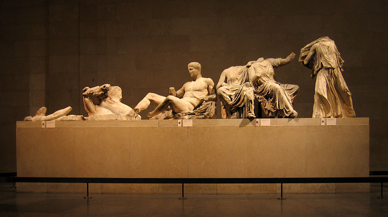 Colonial Theft: East Pediment of the Parthenon Marbles by User “Solipsist”, CC BY-NC 4.0, World History Encyclopedia.